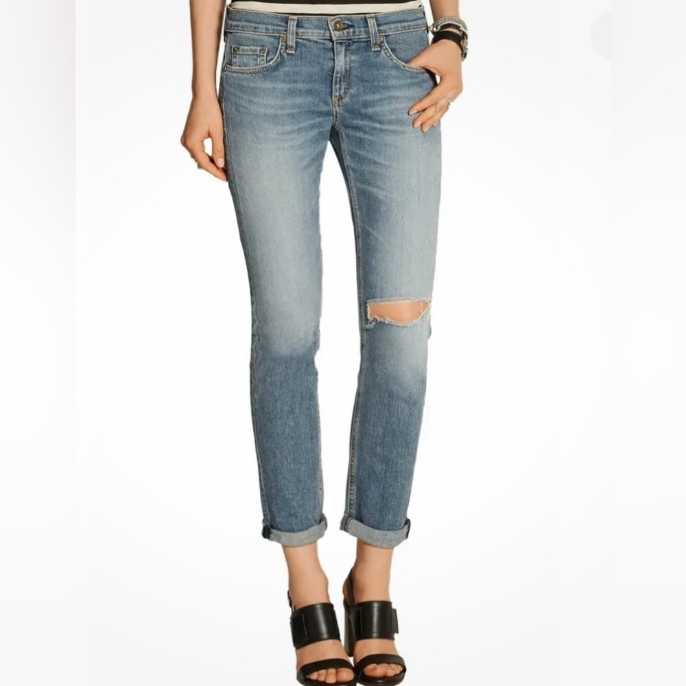RAG & BONE - the Dre boyfriend jean in mariner womens size 27